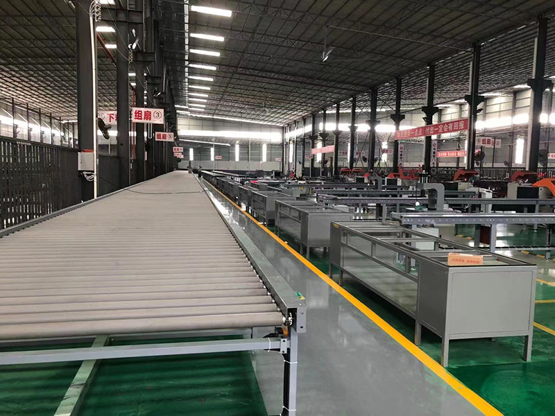 Aplikasi saka roller conveyor aplikasi Customer