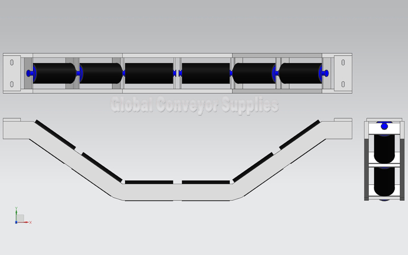 Roller Conveyor System Design Verpackungslinn