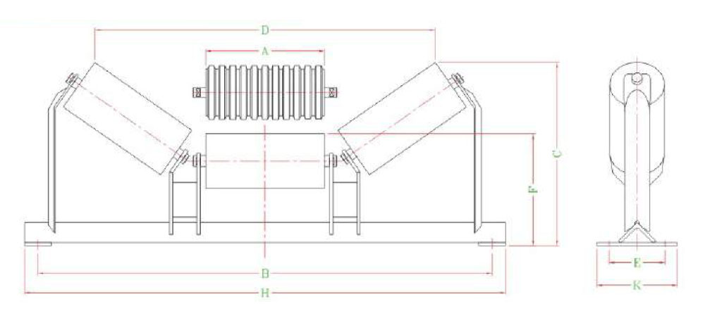 Trough Idler drawing 13