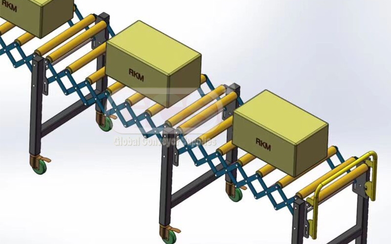 Roller Conveyor System Design pökkunarlína