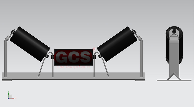 Customized load trough type 45 35 degree steel roller