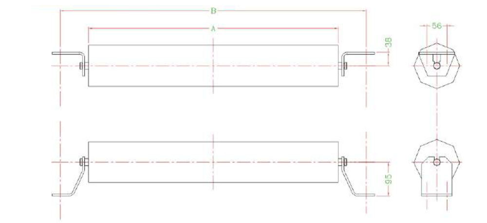 Flat Return Idler 17