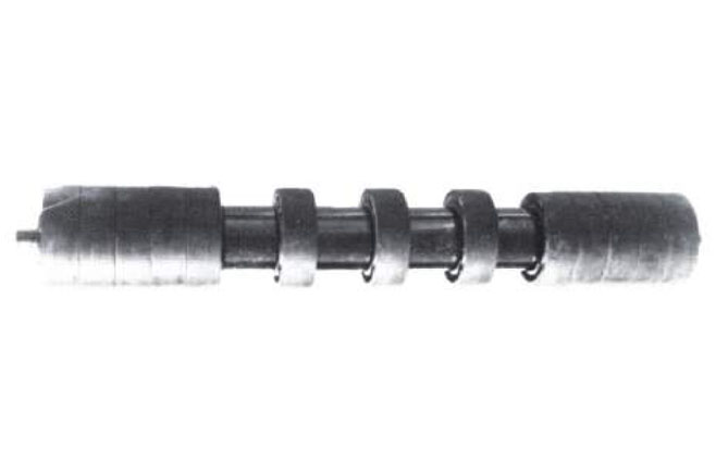 GCS Series 45 Rubber Disc Return Roller with Spacers