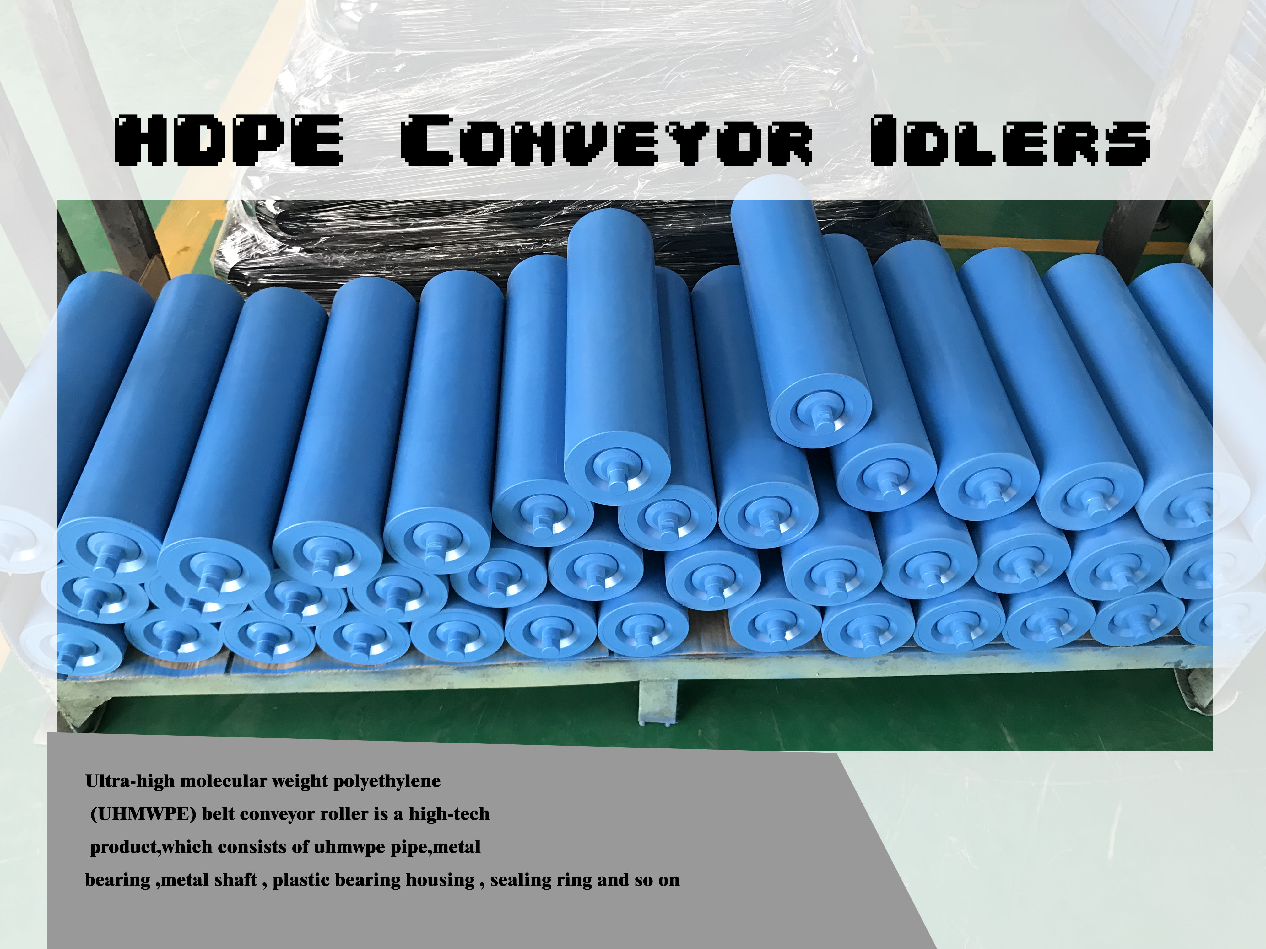 HDPE Conveyor Roller  For Belt Conveyor