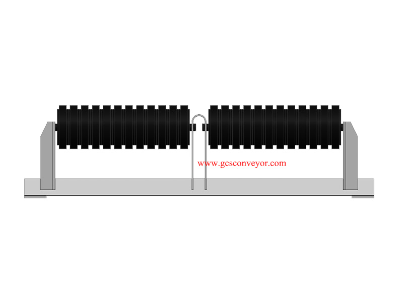 RUBBER RETURN IDLER 2ROLL